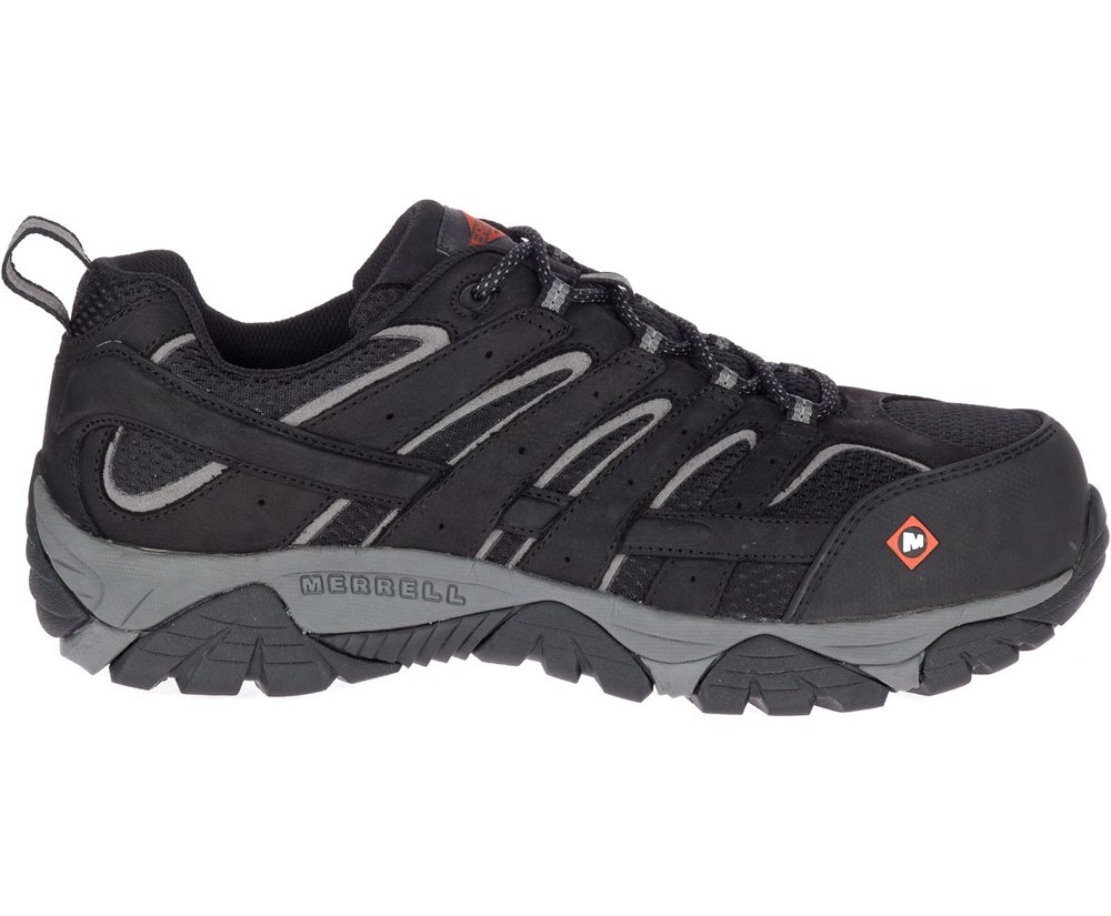 Merrell Sneakers Black - Moab Vertex Vent Comp Toe Wide Width - Mens 02SARZMTF